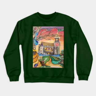 Fairy tale Castle Crewneck Sweatshirt